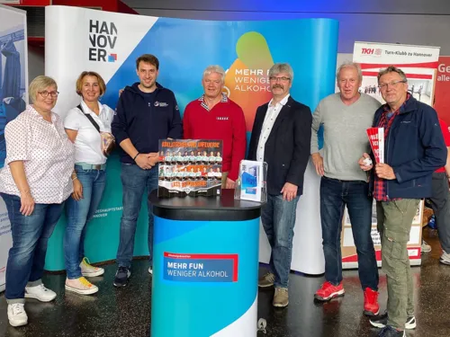 Gruppenfoto des Projektes "Alkohol im Sport"